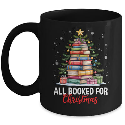 All Booked For Christmas Coquette Books Teacher Xmas Tree Mug | siriusteestore