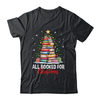 All Booked For Christmas Coquette Books Teacher Xmas Tree Shirt & Sweatshirt | siriusteestore