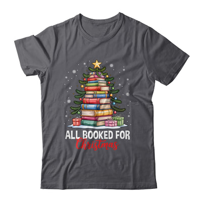 All Booked For Christmas Coquette Books Teacher Xmas Tree Shirt & Sweatshirt | siriusteestore