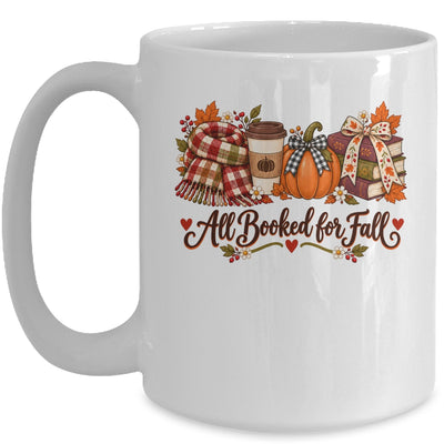 All Booked For Fall Book Lover Autumn Reading Pumpkin Coffee Mug | siriusteestore