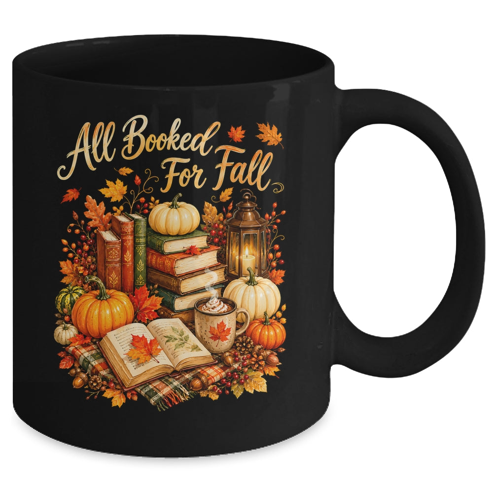 All Booked For Fall Books Coffee Cozy Autumn Reading Women Mug | siriusteestore