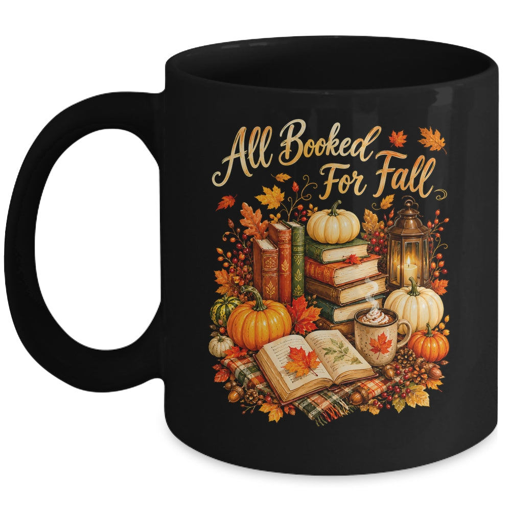 All Booked For Fall Books Coffee Cozy Autumn Reading Women Mug | siriusteestore