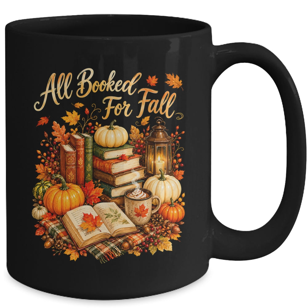 All Booked For Fall Books Coffee Cozy Autumn Reading Women Mug | siriusteestore