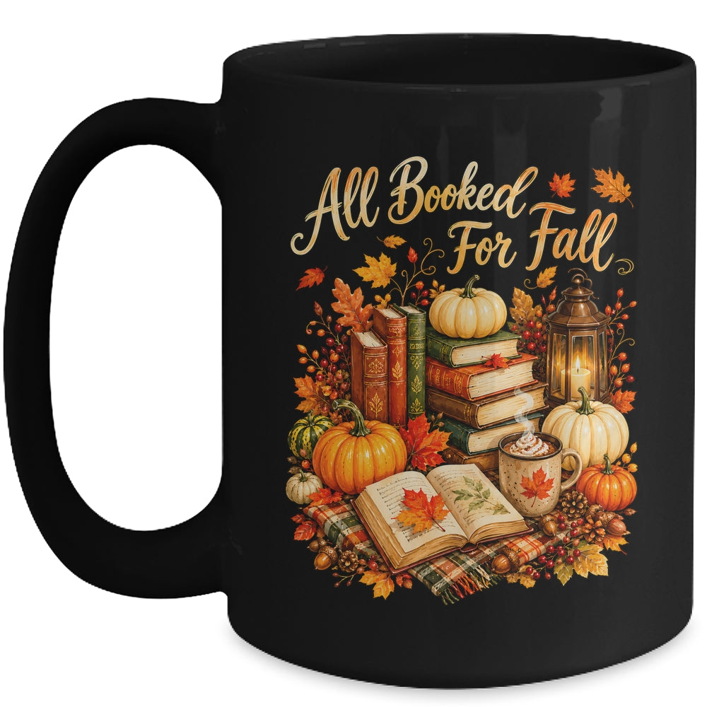 All Booked For Fall Books Coffee Cozy Autumn Reading Women Mug | siriusteestore