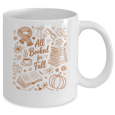 All Booked For Fall Cute Book Lover Reader Autumn Reading Mug | siriusteestore