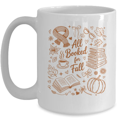 All Booked For Fall Cute Book Lover Reader Autumn Reading Mug | siriusteestore