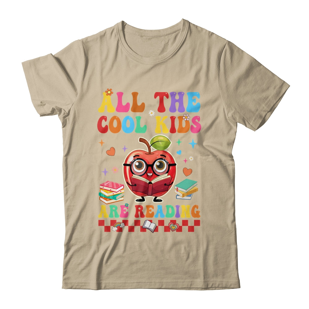 All The Cool Kids Are Reading Book Reading For Teacher Shirt & Tank Top | siriusteestore