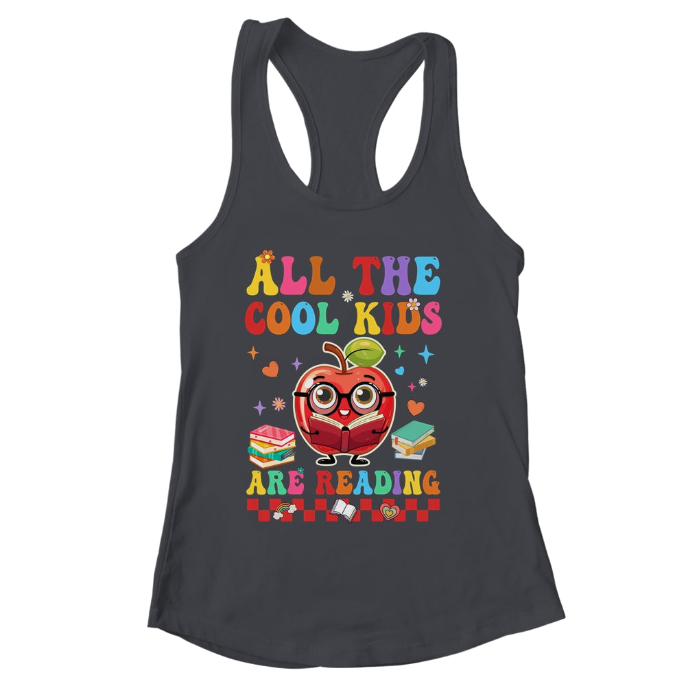 All The Cool Kids Are Reading Book Reading For Teacher Shirt & Tank Top | siriusteestore