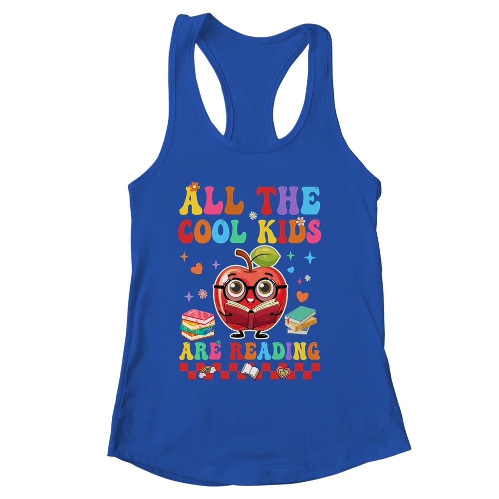 All The Cool Kids Are Reading Book Reading For Teacher Shirt & Tank Top | siriusteestore