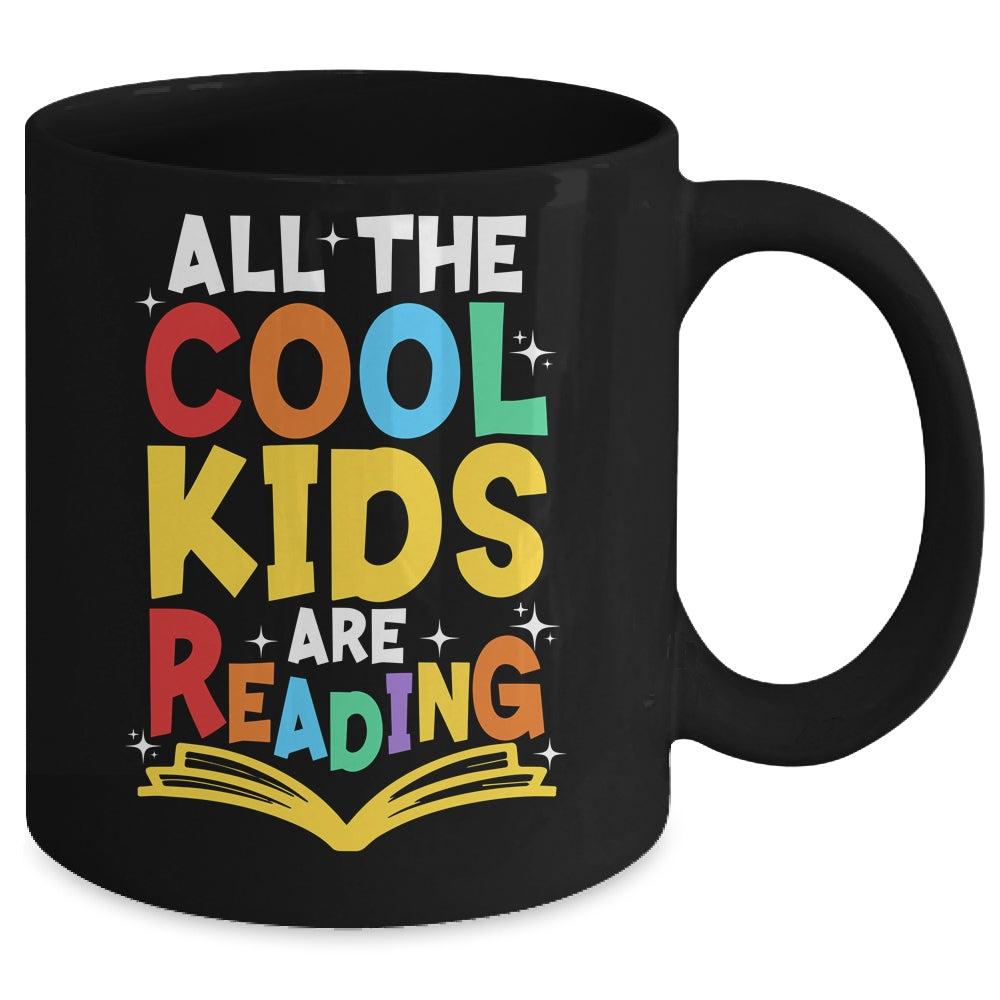 All The Cool Kids Are Reading Book Reading School Teacher Mug | siriusteestore