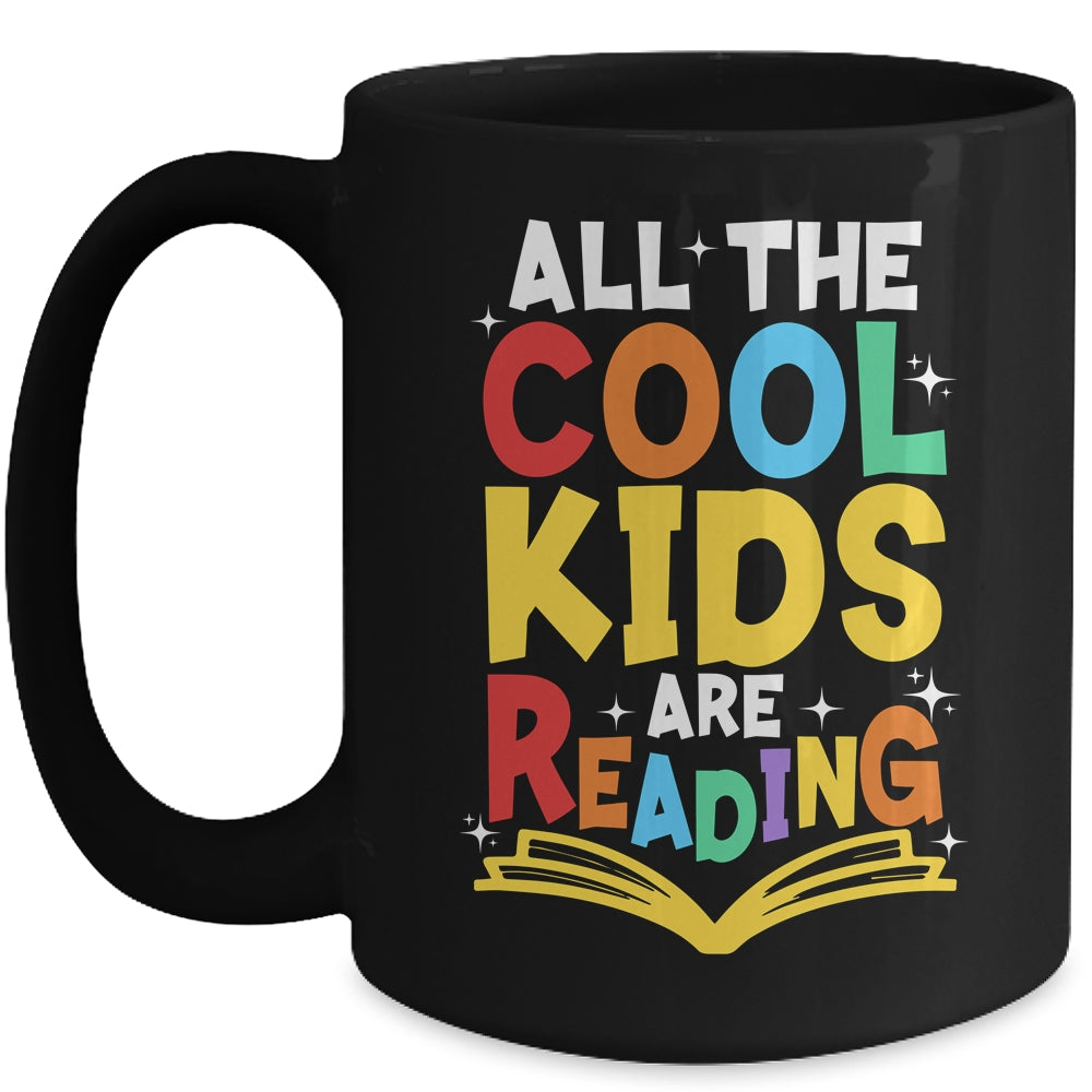 All The Cool Kids Are Reading Book Reading School Teacher Mug | siriusteestore