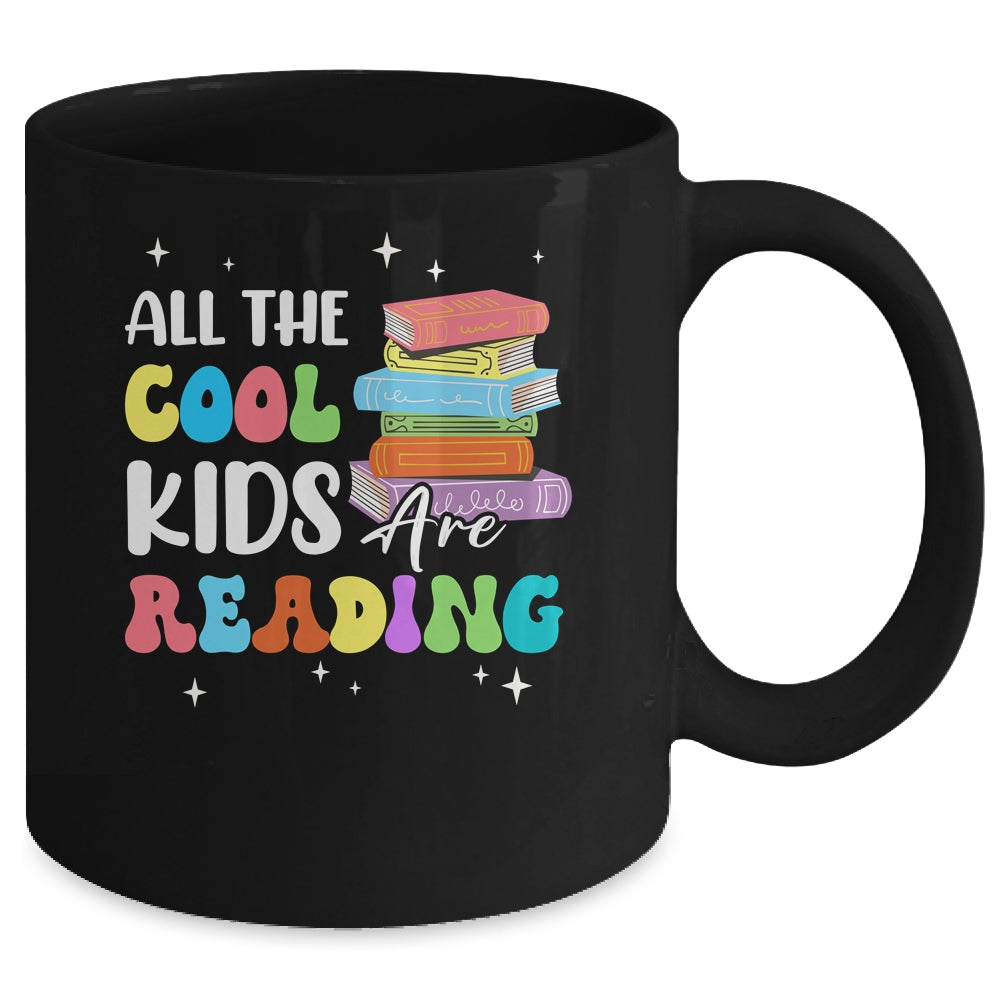 All The Cool Kids Are Reading Book Reading Teacher School Mug | siriusteestore