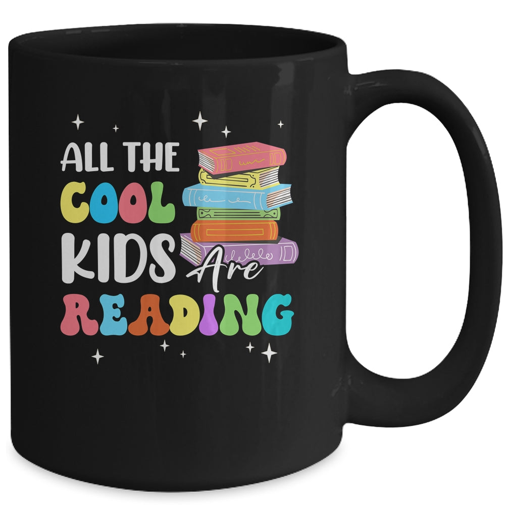 All The Cool Kids Are Reading Book Reading Teacher School Mug | siriusteestore