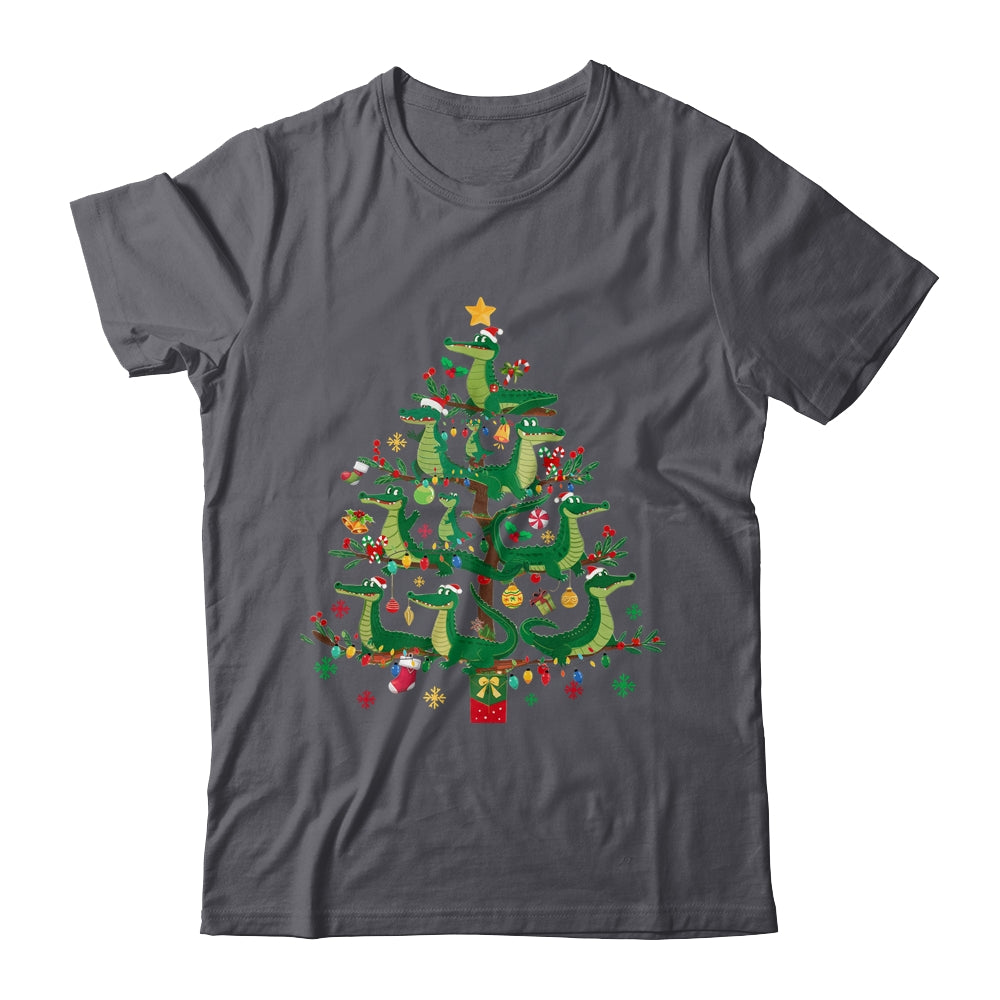 Alligator Lover Xmas Matching Santa Alligator Christmas Tree Shirt & Sweatshirt | siriusteestore