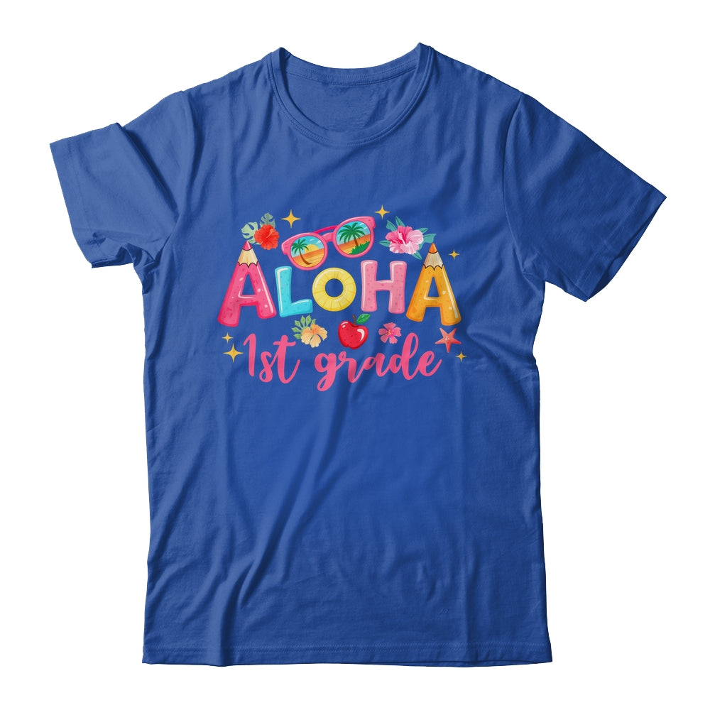 Aloha 1st Grade Summer Vacation Beach Teacher School Student Shirt & Hoodie | siriusteestore