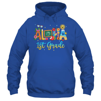Aloha 1st Grade Teacher Life Summer Vacation School Beach Shirt & Tank Top | siriusteestore