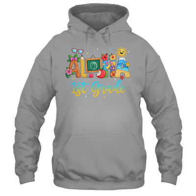 Aloha 1st Grade Teacher Life Summer Vacation School Beach Shirt & Tank Top | siriusteestore