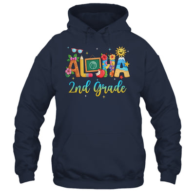 Aloha 2nd Grade Teacher Life Summer Vacation School Beach Shirt & Tank Top | siriusteestore