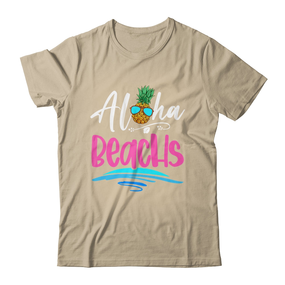 Aloha Beaches Hawaii Beach Summer Vacation Men Women Kids Shirt & Tank Top | siriusteestore