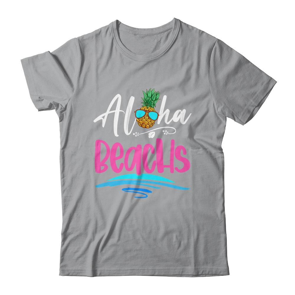 Aloha Beaches Hawaii Beach Summer Vacation Men Women Kids Shirt & Tank Top | siriusteestore