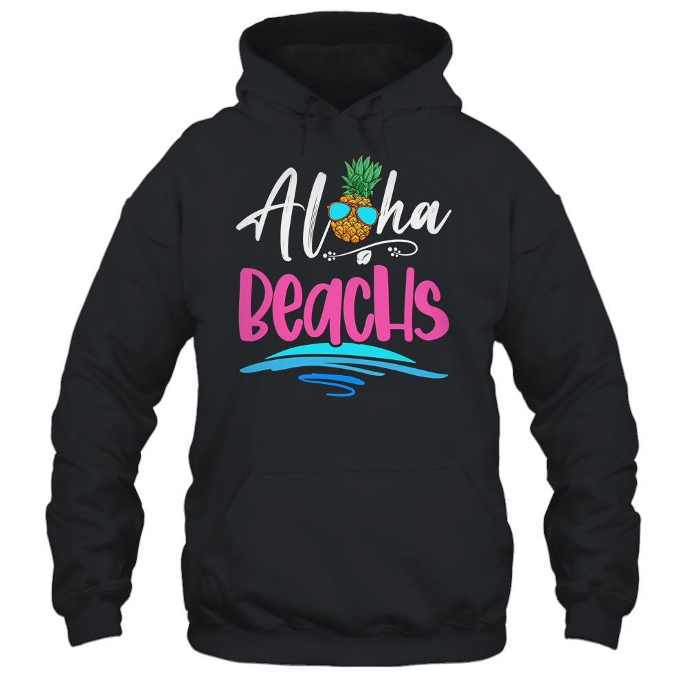 Aloha Beaches Hawaii Beach Summer Vacation Men Women Kids Shirt & Tank Top | siriusteestore