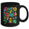 Aloha Hawaii Boho Retro Shaka Hibiscus Vacation Trip Summer Mug | siriusteestore