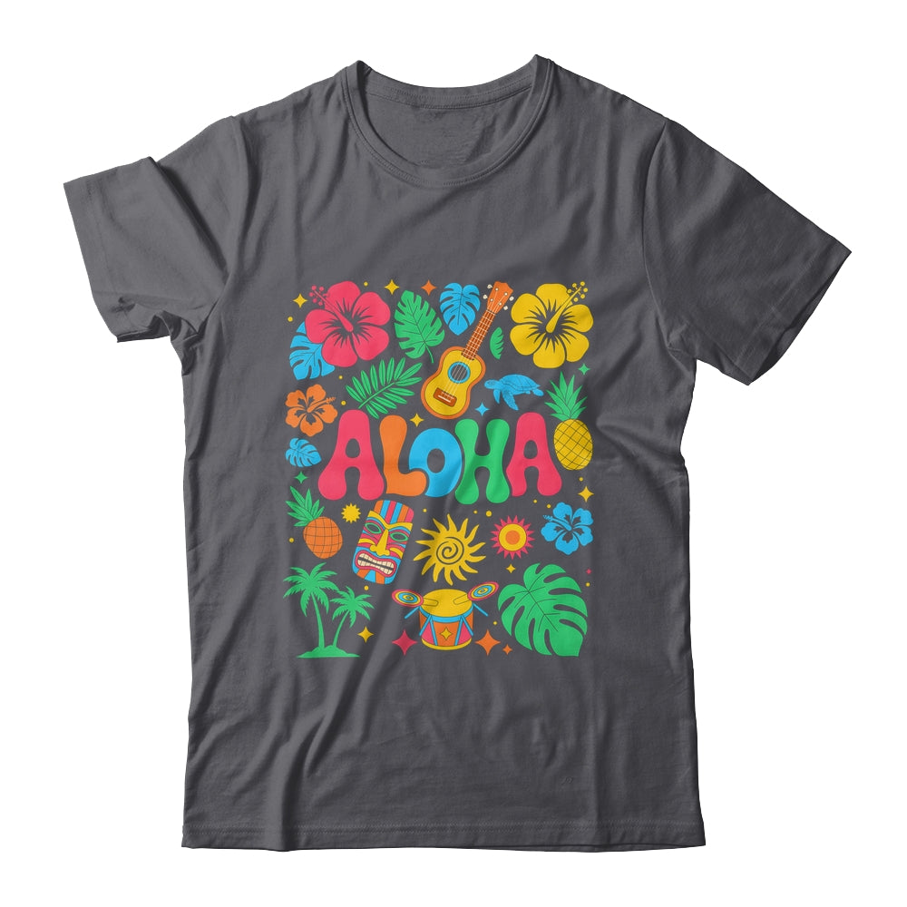 Aloha Hawaii Boho Retro Shaka Hibiscus Vacation Trip Summer Shirt & Tank Top | siriusteestore