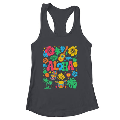 Aloha Hawaii Boho Retro Shaka Hibiscus Vacation Trip Summer Shirt & Tank Top | siriusteestore