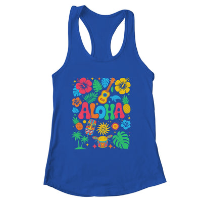Aloha Hawaii Boho Retro Shaka Hibiscus Vacation Trip Summer Shirt & Tank Top | siriusteestore