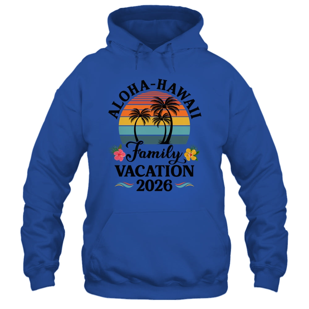 Aloha Hawaii Family Vacation 2026 Flower Hawaii Vacation Shirt & Tank Top | siriusteestore