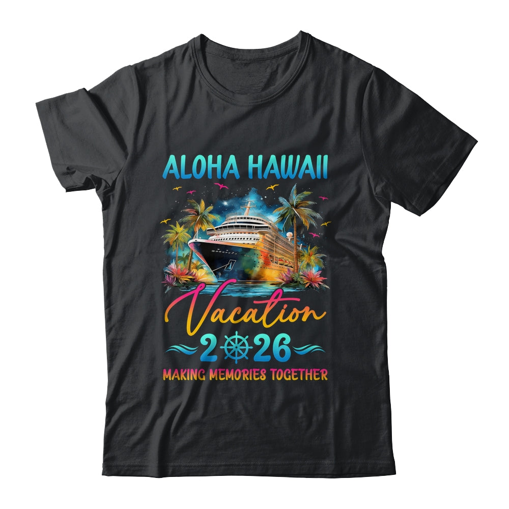 Aloha Hawaii Family Vacation 2026 Matching Group Summer Shirt & Tank Top | siriusteestore