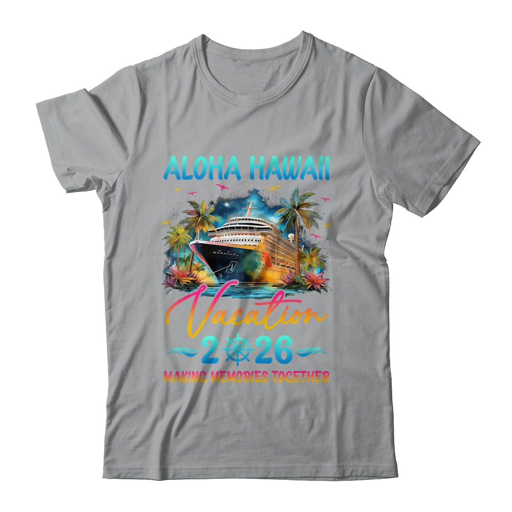 Aloha Hawaii Family Vacation 2026 Matching Group Summer Shirt & Tank Top | siriusteestore