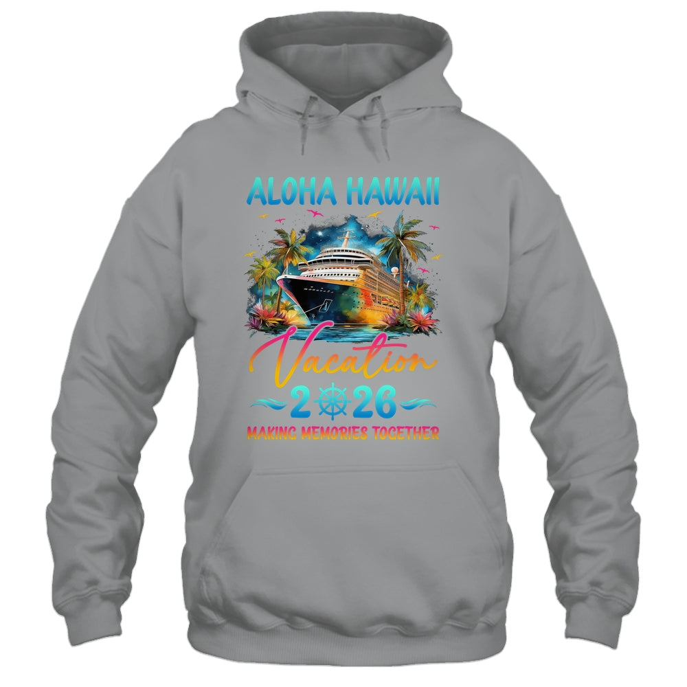 Aloha Hawaii Family Vacation 2026 Matching Group Summer Shirt & Tank Top | siriusteestore