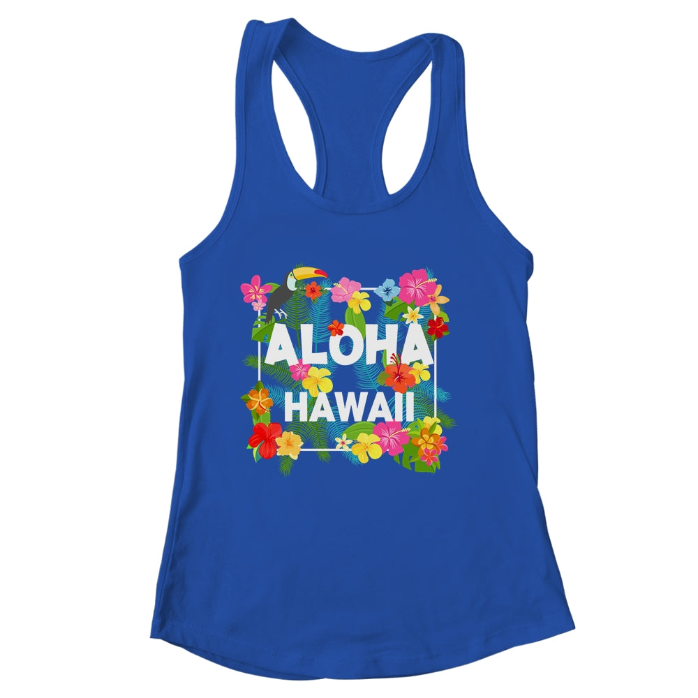 Aloha Hawaii Hibiscus Flowers Aesthetic Design For Men Women Shirt & Tank Top | siriusteestore