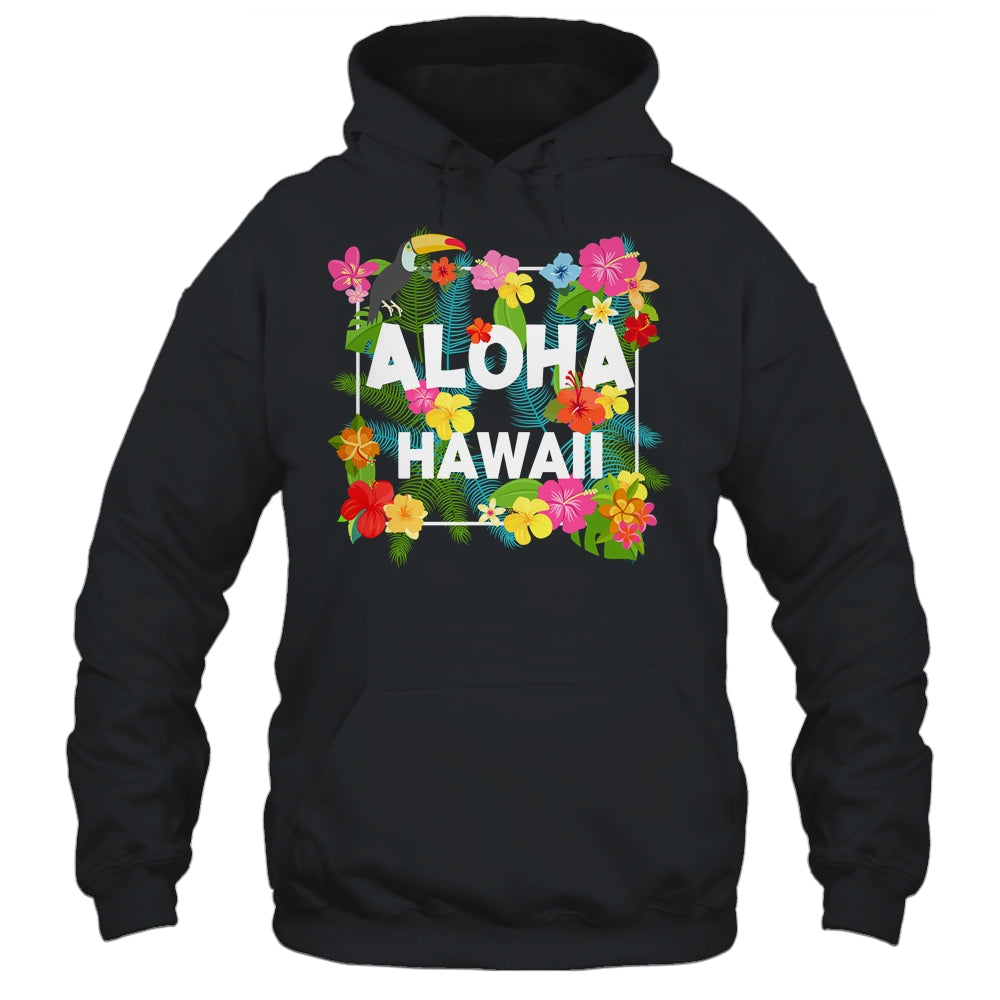 Aloha Hawaii Hibiscus Flowers Aesthetic Design For Men Women Shirt & Tank Top | siriusteestore