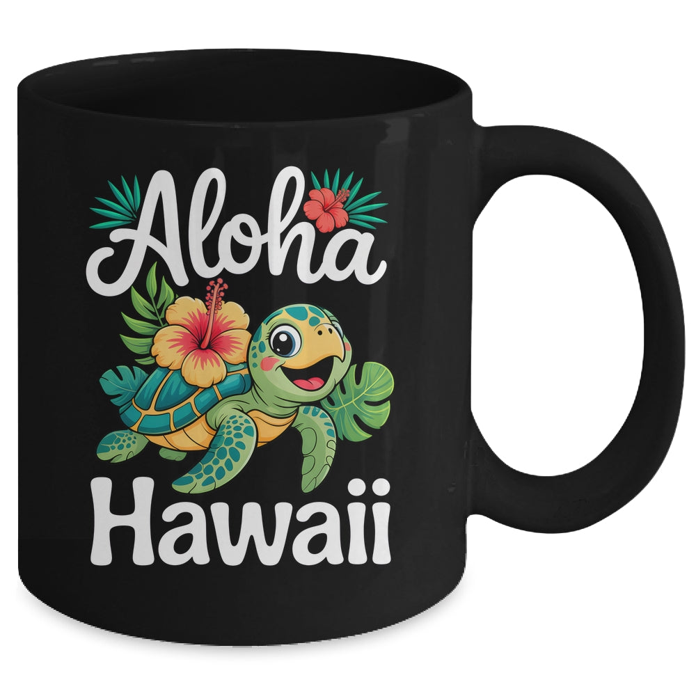 Aloha Hawaii Turtle Hawaiian Island Kids Men Women Boy Girls Mug | siriusteestore