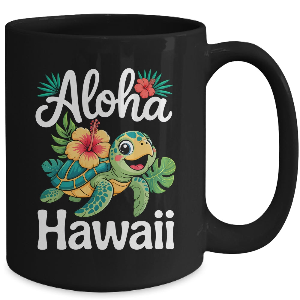Aloha Hawaii Turtle Hawaiian Island Kids Men Women Boy Girls Mug | siriusteestore