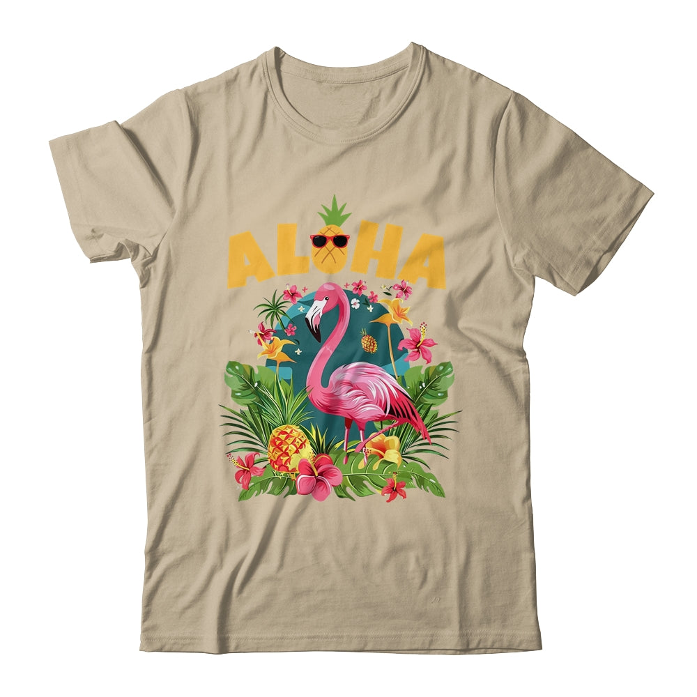 Aloha Hawaiian Hawaii Flamingo Kids Teen Girls Women Shirt & Tank Top | siriusteestore