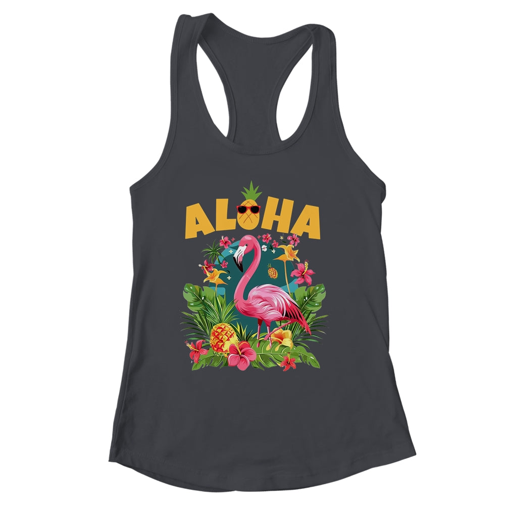 Aloha Hawaiian Hawaii Flamingo Kids Teen Girls Women Shirt & Tank Top | siriusteestore