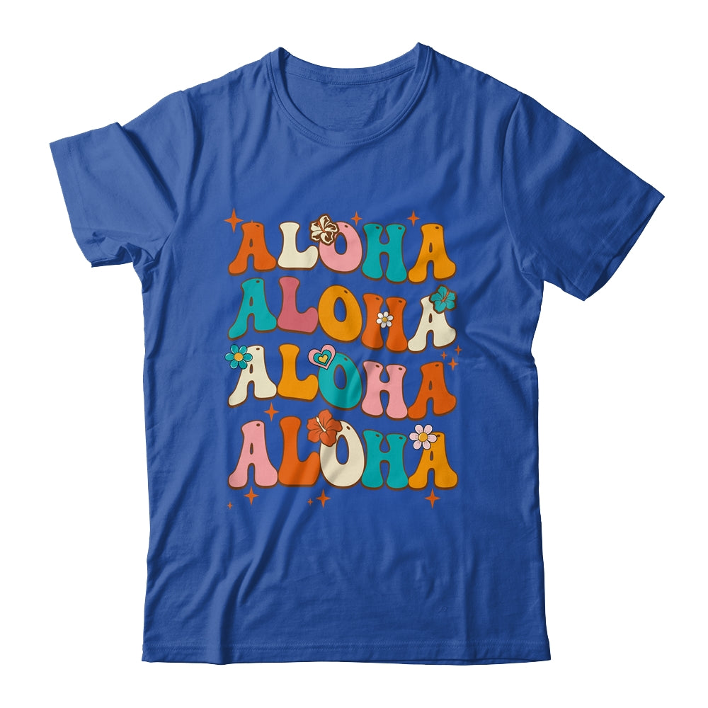 Aloha Hawaiian Vintage Hawaii Vacation Women Girls Groovy Shirt & Tank Top | siriusteestore