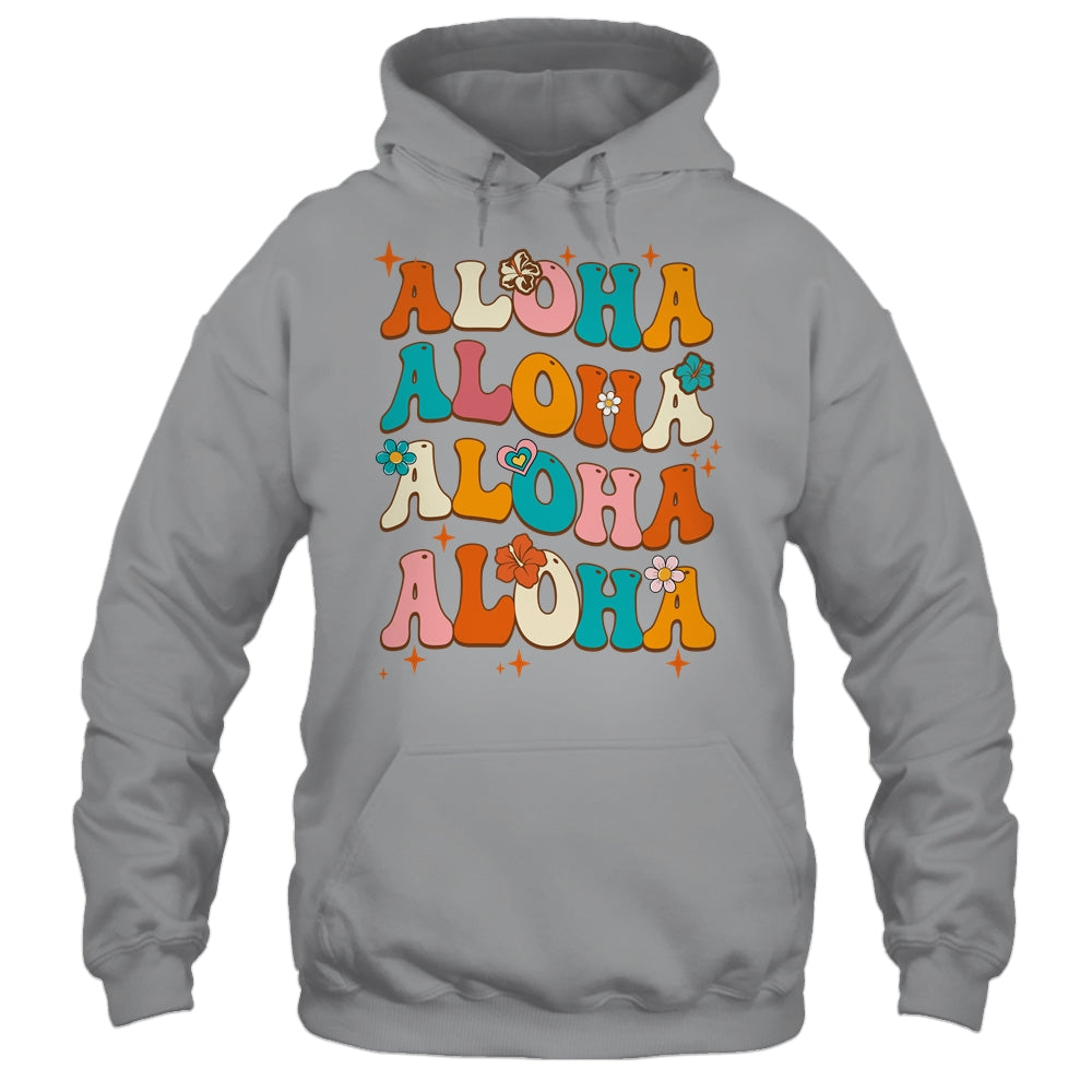 Aloha Hawaiian Vintage Hawaii Vacation Women Girls Groovy Shirt & Tank Top | siriusteestore