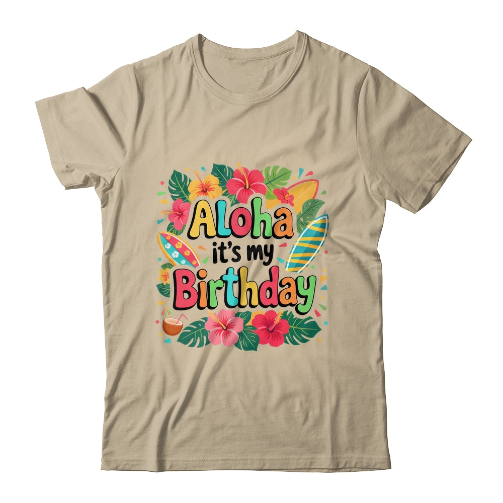 Aloha Its My Birthday Happy Hawaiian Birthday Party Family Shirt & Tank Top | siriusteestore