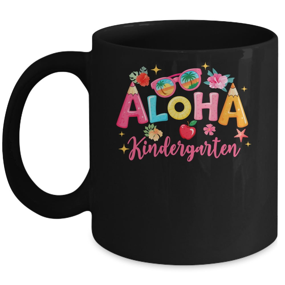 Aloha Kindergarten Summer Vacation Beach Teacher School Mug | siriusteestore