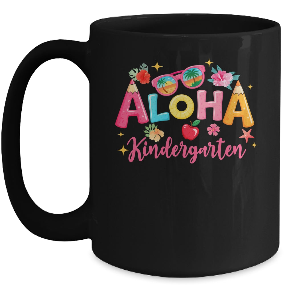 Aloha Kindergarten Summer Vacation Beach Teacher School Mug | siriusteestore
