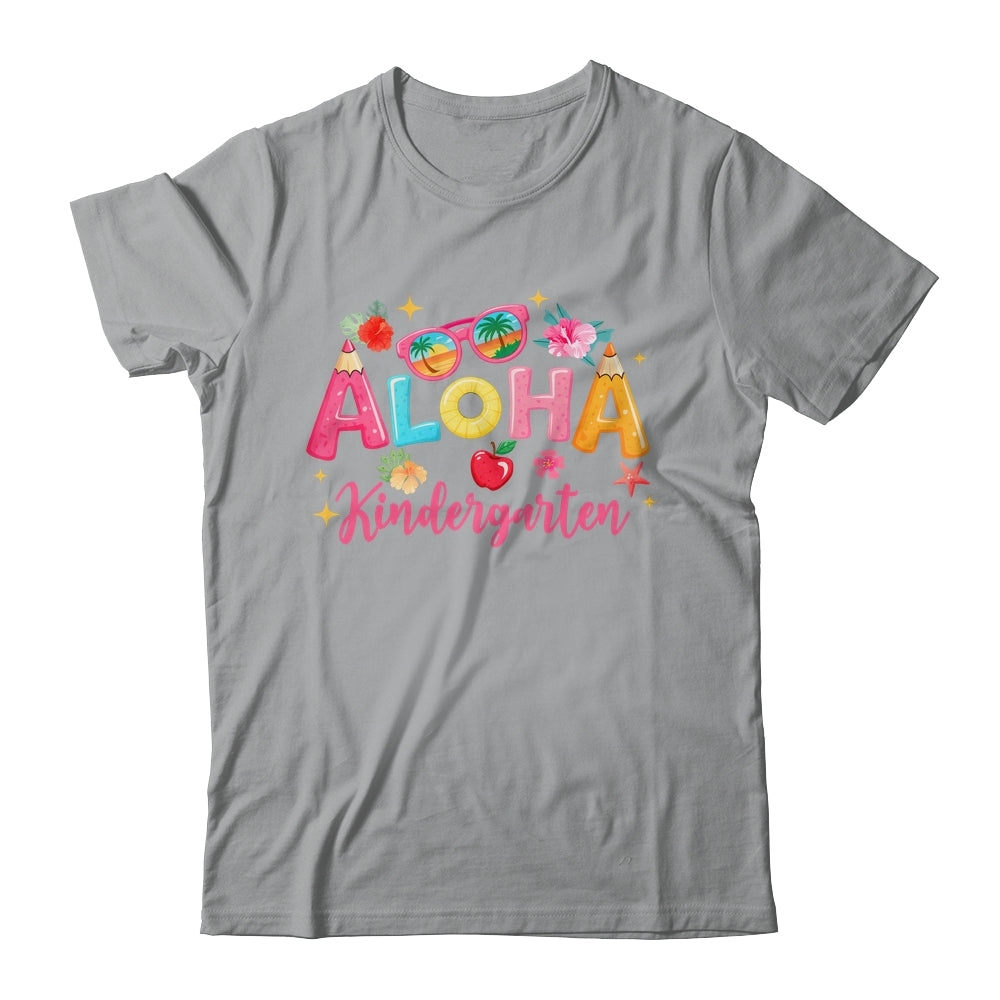 Aloha Kindergarten Summer Vacation Beach Teacher School Shirt & Hoodie | siriusteestore