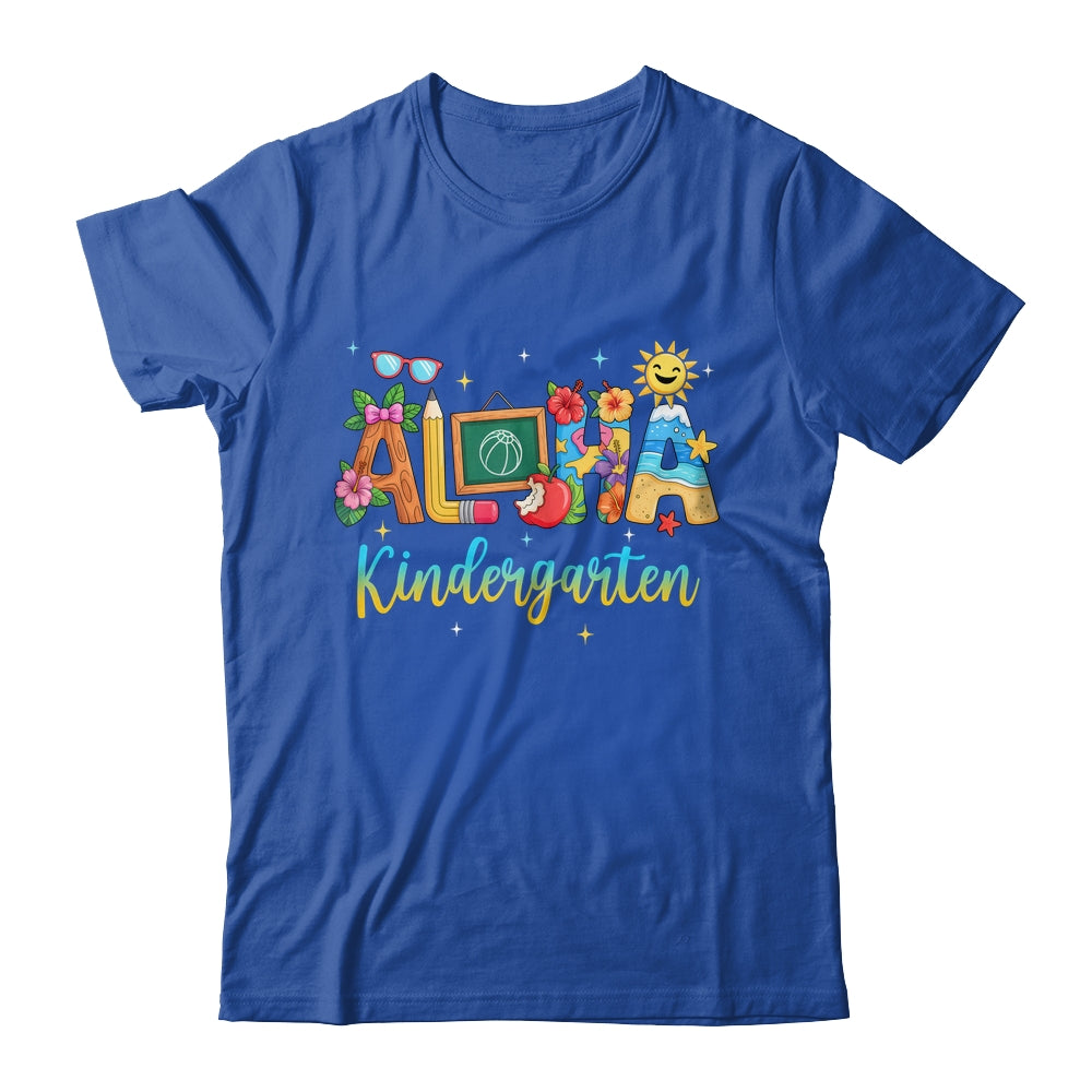 Aloha Kindergarten Teacher Life Summer Vacation School Beach Shirt & Tank Top | siriusteestore