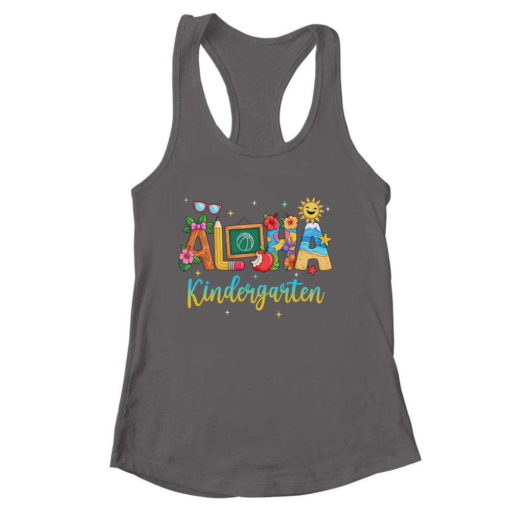 Aloha Kindergarten Teacher Life Summer Vacation School Beach Shirt & Tank Top | siriusteestore