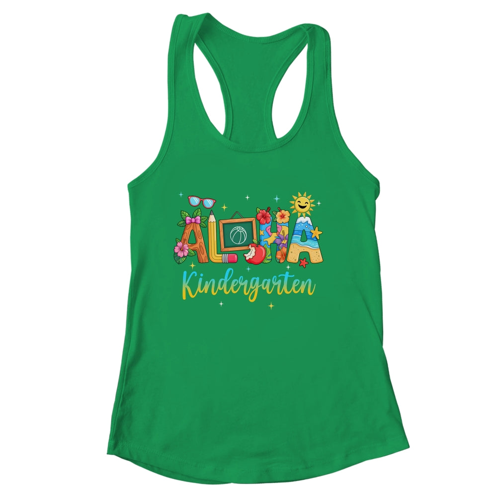 Aloha Kindergarten Teacher Life Summer Vacation School Beach Shirt & Tank Top | siriusteestore