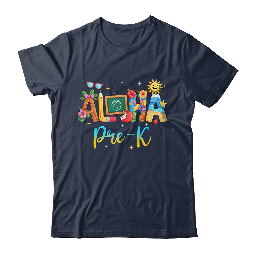 Aloha PreSchool Beach Teacher Life Summer Vacation School Beach Shirt & Tank Top | siriusteestore