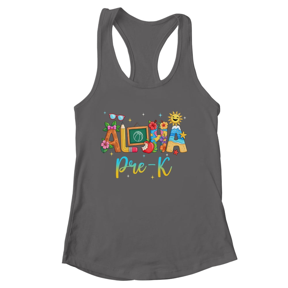 Aloha PreSchool Beach Teacher Life Summer Vacation School Beach Shirt & Tank Top | siriusteestore